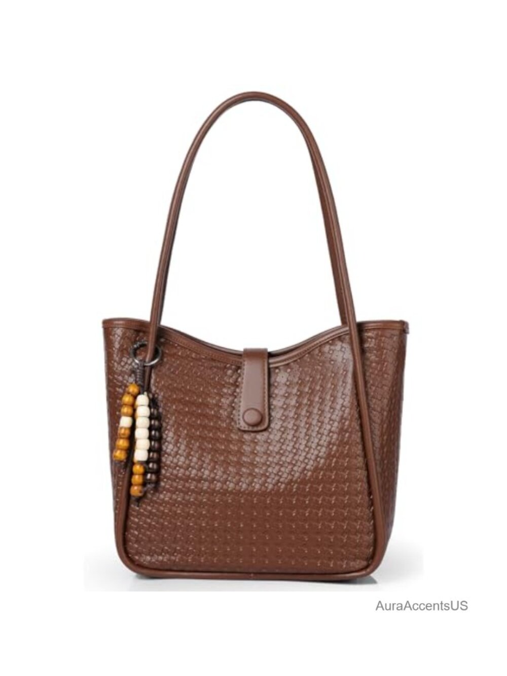 Vegan Leather Tote Handbag Lightweight Large Capacity for Women Commuting